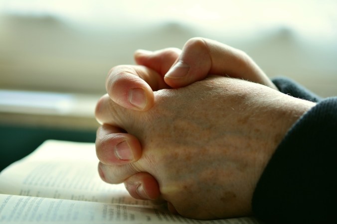 Pray over Bible